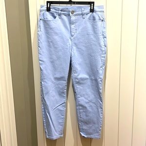Talbots Flawless High Waist Jegging Crop In light Blue Size 10